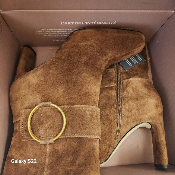 Sarto by Franco Sarto "Flexa" Elia O-Ring Suede Leather Booties. NIB. Size 11 - Picture 10 of 13